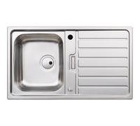 Abode Neron Compact 1 Bowl and Drainer Inset Sink - St/Steel