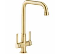 Abode Pico Quad Monobloc Mixer Tap - Brushed Brass Finish: Brushed Brass