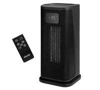 Abode Portable Electric Heater 2000W Oscillating Ceramic Black with Remote Control with 2 Heat Settings, Digital Display, 4-Modes, 24hr Timer, Auto Shut Off, Overheat Protection ACTH2005