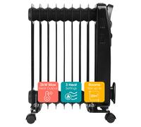 abode Portable Oil-Filled Radiator 2000W - Black， AOFR9003B