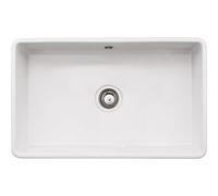 Abode Provincial Large 1 Bowl Undermount Sink - White