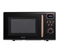 Abode Retro Black Microwave 20L 800W Digital 8 Auto Cook Rose Gold AMD2004BRG