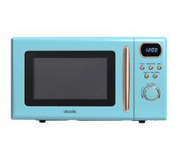Abode Retro Blue Microwave 20L 700W Digital 8 Auto Cook Rose Gold AMD2004GRG