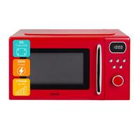 Abode Retro Microwave 20 Litre Red Digital 800W, Mirror Finish, 8 Auto Cook Settings & Defrost, 5 Power Levels AMD2004R/01