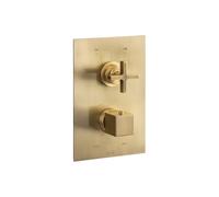 Abode Serenitie Concealed Shower, 2 outlets - Antique Brass Finish: Antique Brass