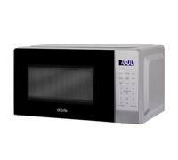 Abode Touch Control Microwave 20 Litre Black Digital 700W with Clock & Timer, 5 Auto Cook Settings & Defrost, 10 Power Levels AMT2012B (Touch Control, Silver)