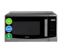Abode Touch Control Microwave 23 Litre Digital Black 900W with 11 Power Levels, 5 Auto Cook Menus & Defrost Function, Clock & Timer AMT2304B