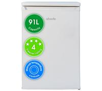 Abode Under Counter Freezer 55cm Wide Freestanding White 91 Litre with 4 Drawers, Adjustable Feet & Reversible Door, 4 Star Freezer, Suitable for Garages & Outbuildings A85UCFZ552E1W (White, 55 cm)