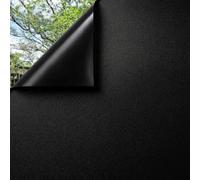 Abode Window Films Blackout Static Cling Reusable Window Film - Black Out Window Film Privacy Day and Night 100% - Light Blocking UV Protection - 30cm x 3m