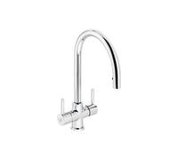 Abode Zest Monobloc Pull-Out Mixer Tap - Brushed Nickel Finish: Brushed Nickel