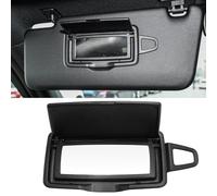 Abodvu Compatible with Mercedes Benz Sun Visor Vanity Mirror Cover Replacement for W166 X166 W292 W205 W253 C GLC M Class 2015-2021,1PC Left Driver Side Front Sun Visor Vanity Makeup Mirror Cap,Black