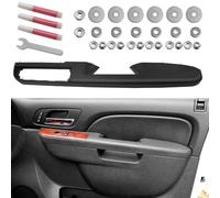 Abodvu Interior Door Armrest Pull Handle Compatible with GMC Sierra Yukon/Chevy Silverado uburban Tahoe Avlanche 2010-2014,Inner Door Arm Rest Replacement W/Screws for Front Passenger Side,Black