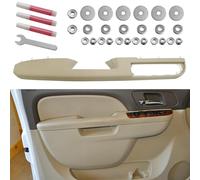 Abodvu Interior Door Armrest Pull Handle Compatible with GMC Sierra Yukon/Chevy Silverado uburban Tahoe Avlanche 2010-2014,Inner Door Arm Rest Replacement W/Screws for Front Left Driver Side,Tan