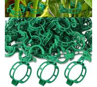 ABOHU 100PCS Plant Support Clips, Plant Clips for Climbing Plants, Twine Vine Trellis Cage, Reusable Garden Clips for Plant Tomato Vines, Trellis Clip Connects Flower Vegetable for Upright Growth