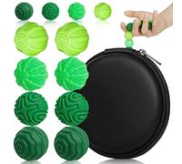ABOHU 8 PCS Silicone Magnetic Balls Fidget Toys for Adults & Teens, Fun Texture Tactile Sensory Balls, Stress Relief Sensory Toys for Autism ADHD Anxiety, Office Desk Toy for Women Men Teen (Green)