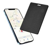 ABOHU Bluetooth Tracker Smart Finder Compatible with Apple Find My Wallet Card Tracker, Rechargeable Battery, IPX5 Waterproof, Track your Keys, Wallet, Passports, Luggage, Backpack (iOS Only)