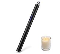ABOHU Electric Candle Lighter Rechargeable Lighters, Long Reach Flameless Plasma Arc Lighter, Lightweight Design, Windproof Electronic Lighter for BBQ, Fireworks, Candles, Gifts for Women