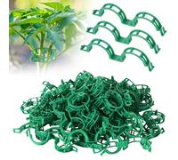 ABOHU Plant Support Clips, 100 PCS Plant Clips for Climbing Plants, Twine Vine Trellis Cage, Reusable Garden Clips for Plant Tomato Vines, Trellis Clip Connects Flower Vegetable for Upright Growth