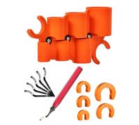 Aboiled 1/4-1 Inch Depth Gauge and Pipe Deburring Tool Pipe Deburring Tool Deburring Tool with 5 High Speed Steel Blades