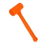 Aboiled 1 Piece 1.5LB Ceramic Tile Floor Furniture Installation Shockproof Hammer Rubber Hammer Orange Inelastic Round Head Rubber Hammer