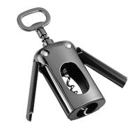 Aboiled 1 Pieces Wine Opener Zinc Alloy Premium Wing Corkscrew Wine Bottle Opener with Multifunctional Bottles Opener A