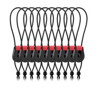 Aboiled 10 Pcs Adjustable Fishing Quick Rod Ties Stretchy Wrap Pole Straps Fishing Rod Bungee Ties for Rod Fly Rods