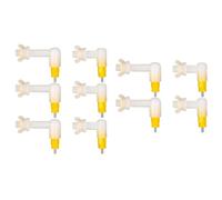 Aboiled 10 Pcs Chicken Chick Water Nipple Drinkers Automatic Drinking Fountain Leak-Proof Spring Type Easy Installation