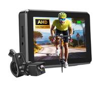 Aboiled 1080P Bike Bicycle Mirror Handlebar Bike Mirror with 4.3" Monitor Night Vision Bicycle Bike Mirror for E-Bike, Mountain and Road Bikes