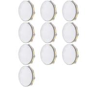 Aboiled 10X Tambourine for Adults 10 Inch Hand Held Drum Bell Birch Metal Jingles Percussion Gift Musical Educational Instrument