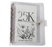 Aboiled 12-Month Financial Goal Achievement Binder with Money-Saving Envelopes for 2.5K Challenge