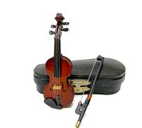 Aboiled 12cm Mini Musical Instruments, Violin Model Ornaments, Home Accessories, Birthday Craft Gifts
