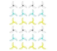 Aboiled 12Pairs 1611 3-Blades PC Propeller 12CW+12CCW Propeller forRC Pavo Femto Brushless BWhoop FPV Racing Quadcopter D