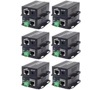Aboiled 12X Ethernet over Twisted Pair Converter -Ethernet Extender over Twisted Line Phone Wire Line, RJ45 LAN Network Booster