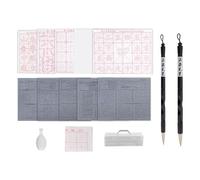 Aboiled 15PCS Chinese Calligraphy Brush Set Water Writing Fabric Paper Magic Cloth Calligraphy Kits Rewritable for Beginners