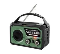 Aboiled 16000mAh Emergency Weather Radio Solar & Hand Crank Powered AM/FM/, SOS Bluetooth 5.3, Type-C Charging E
