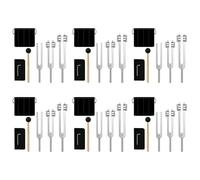 Aboiled 18x Tuning Forks Set-128 Hz, 256 Hz, 512 Hz,Tuning Forks Perfect for Healing,Chakra,Sound Therapy,Keep Body