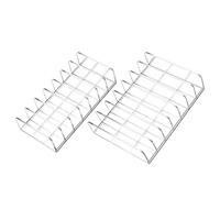 Aboiled 2 Pack Acrylic Eyeshadow and Cosmetic Organizer, 7-Slot Display Case Suitable for CDs and Phone Cases