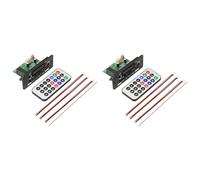 Aboiled 2 Set 2x25W Audio Amplifier Player 12V MP3 Decoder Board Calling Recording Bluetooth 5.0 Car MP3 with Remote Control