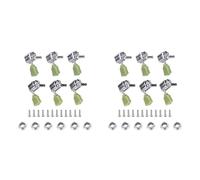 Aboiled 2 Set Guitar Tuning Pegs String Tuners 3L Machine Heads String Tuning Key Pegs Tuners Folk/Electric Guitar Silver