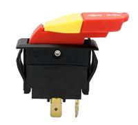 Aboiled 20/12A 125/250V 5E4 Wood Mechanical Electromagnetic Pushbutton Push Button Switches for Electric Power Tools,HY18