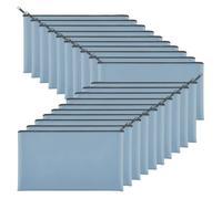 Aboiled 20 Pack Money Bags 11.5 X 6.1 Inch Bank Deposit Bags with Zipper Coin Money Bags for Cash Coins Cosmetic Invoice Tools A