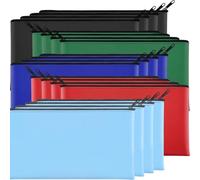 Aboiled 20 Pack Money Bags 11.5 X 6.1 Inch Bank Deposit Bags with Zipper Coin Money Bags for Cash Coins Cosmetic Invoice Tools C