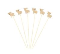 Aboiled 200Pcs Christmas Cocktail Picks Sticks Toothpicks Decorative Skewers XmasParty Picks for Food Garnish Skewer Sticks B