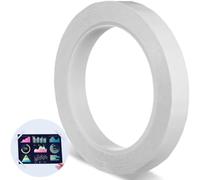 Aboiled 217 Feet Whiteboard Tape Blue 1/2 Inch Graphic Tape Line Self Adhesive Chart Line Tape Artist Tape Grid White