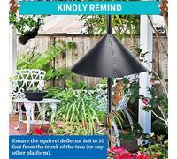 Aboiled 2Pack 18Inch Large Wrap Around Squirrel Baffle for Outdoor Protects Hanging for Outdoor Hanging for Outdoor Bird Feeder Accessories Bird Feeder Accessories