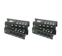 Aboiled 2Pair 4-Channel 6.5 + 3-Pin XLR Audio/over Network Cable Extender DMX512 Network Signal Extender 1 Male+1 Female