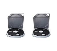 Aboiled 2pcs 10inch Empty Takeup Reel with Empty Take Up Reels Storage Box Full Protection Open Reel Recording Tape Box Case A