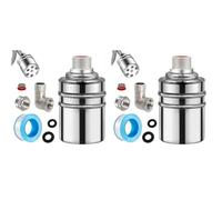 Aboiled 2X 304 Stainless Steel Fully Automatic Water Level Control Float Valve, 1/2In 3/4In Auto Fill Shut Off Water Float Valve