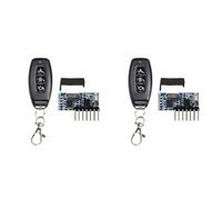 Aboiled 2X 433Mhz Wireless Remote Control 5V 4-Way Transmitter and Receiver Module Set 3-Button Remote Control RX480-4CH