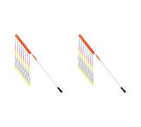 Aboiled 2X Adjustable Bicycle Flag with Pole for Safe Reflective Waterproof Warning Flag for Mobility Tricycle Go Kart ATV